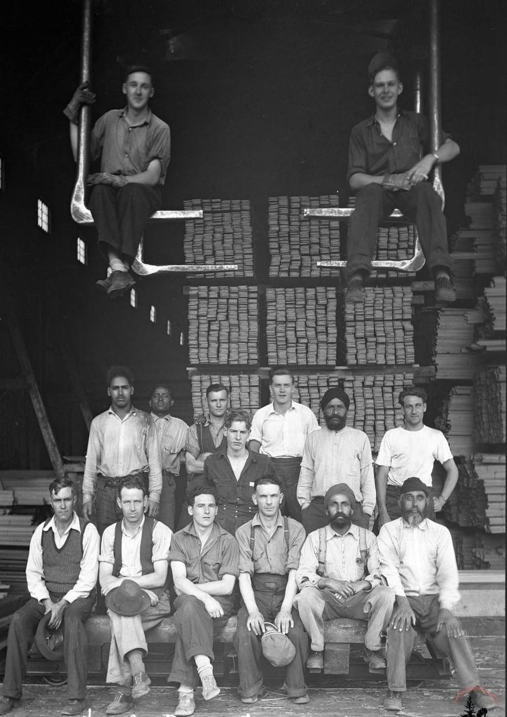 Mill day shift workers